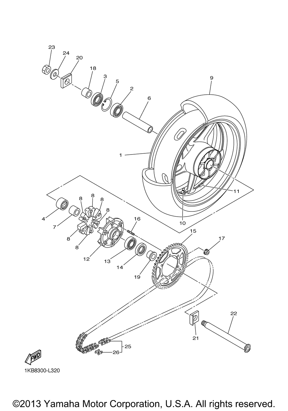 Rear wheel