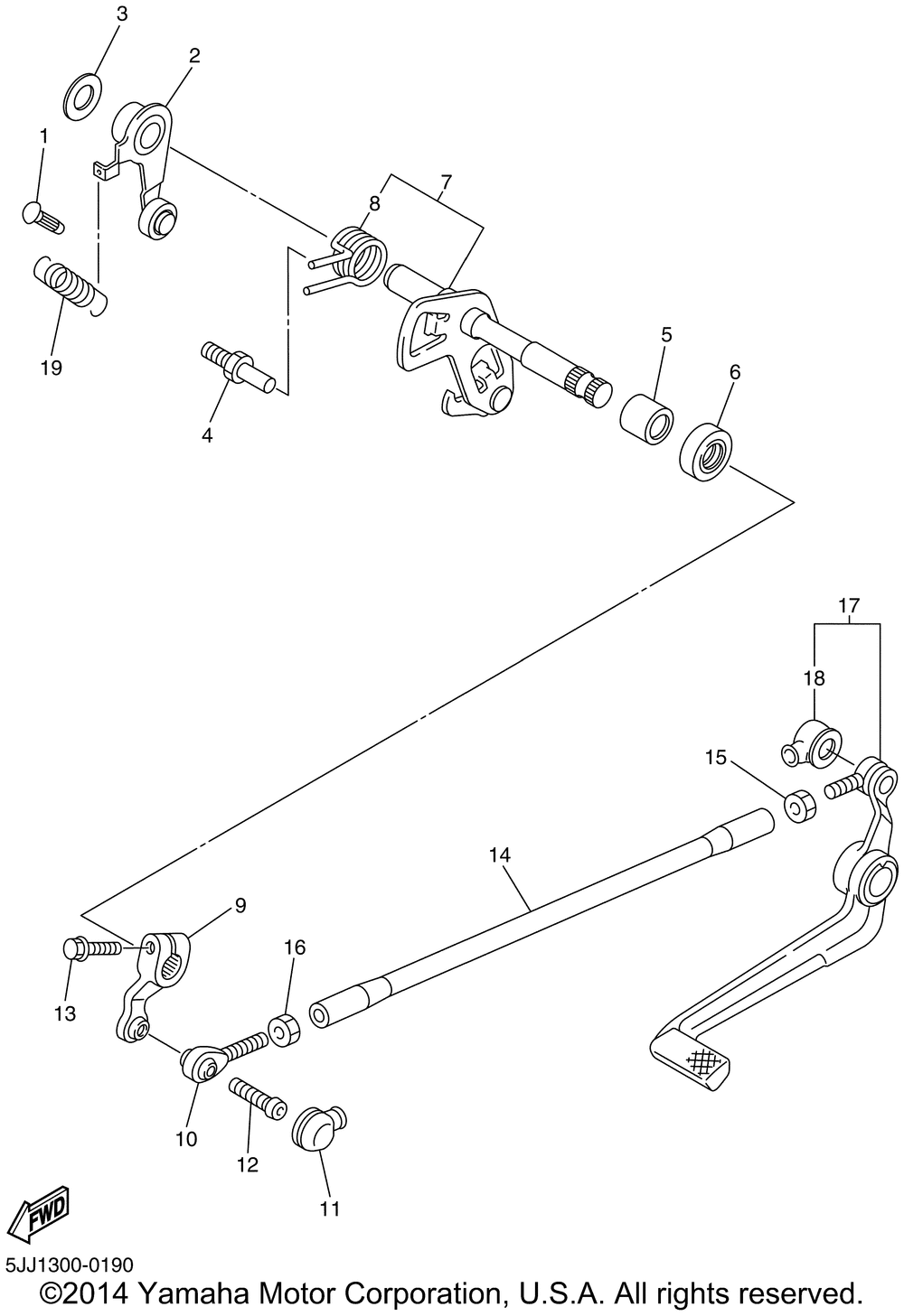 Shift shaft