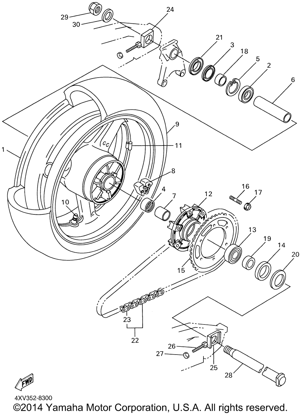 Rear wheel