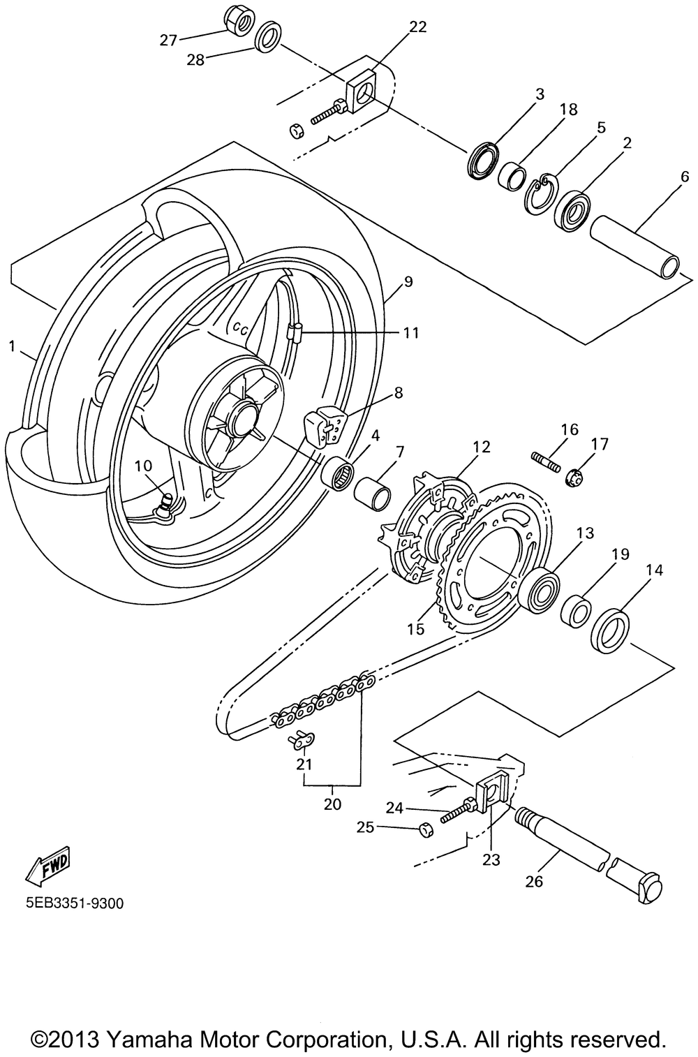 Rear wheel