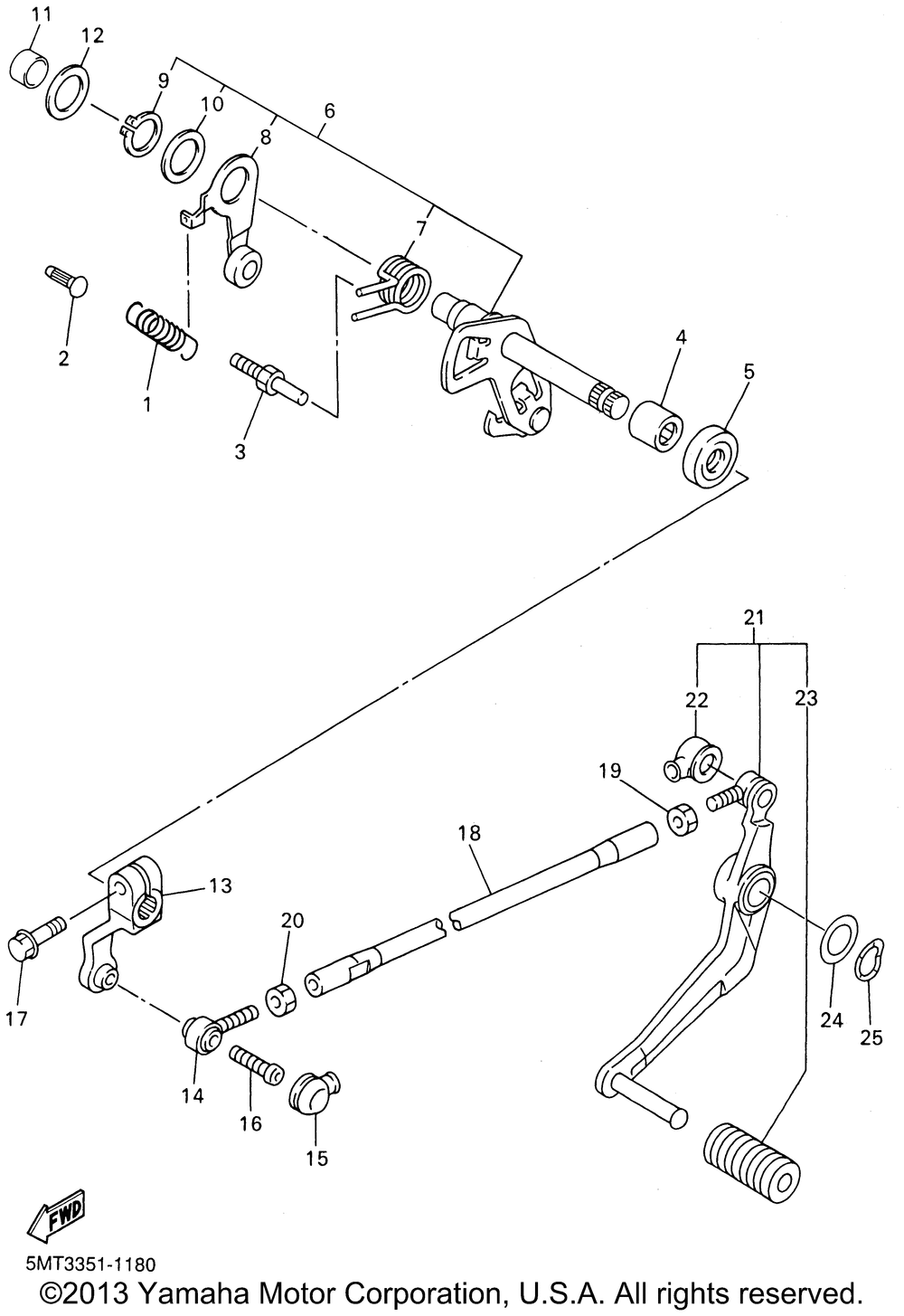 Shift shaft