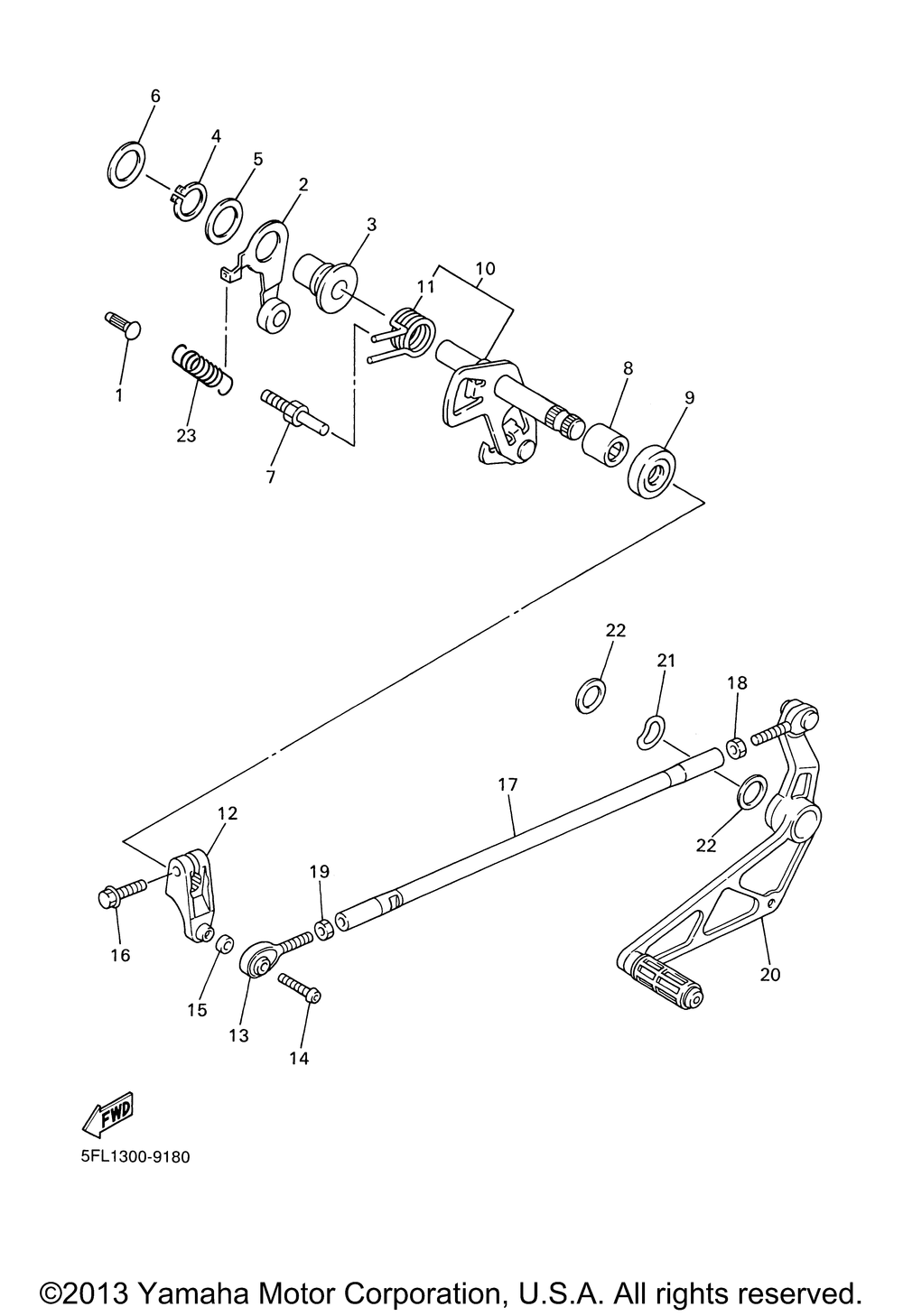 Shift shaft