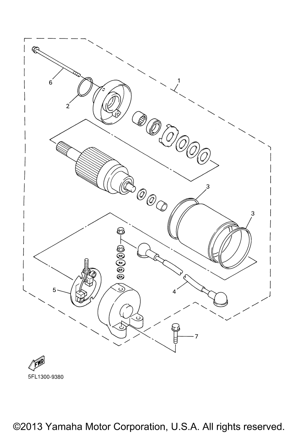 Starting motor