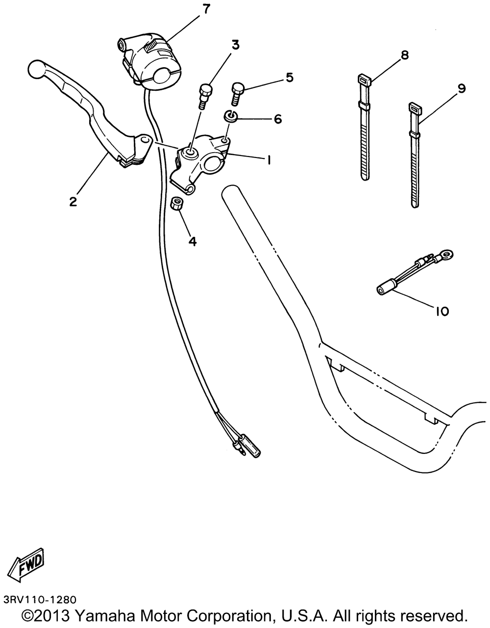 Handle switch lever