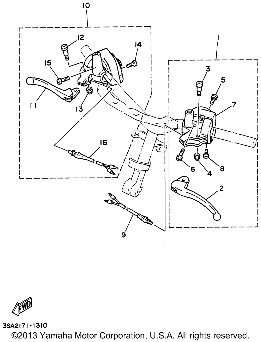 Handle switch lever