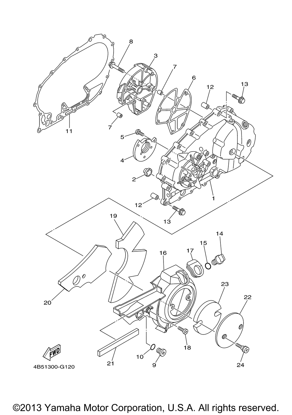 Crankcase cover 1