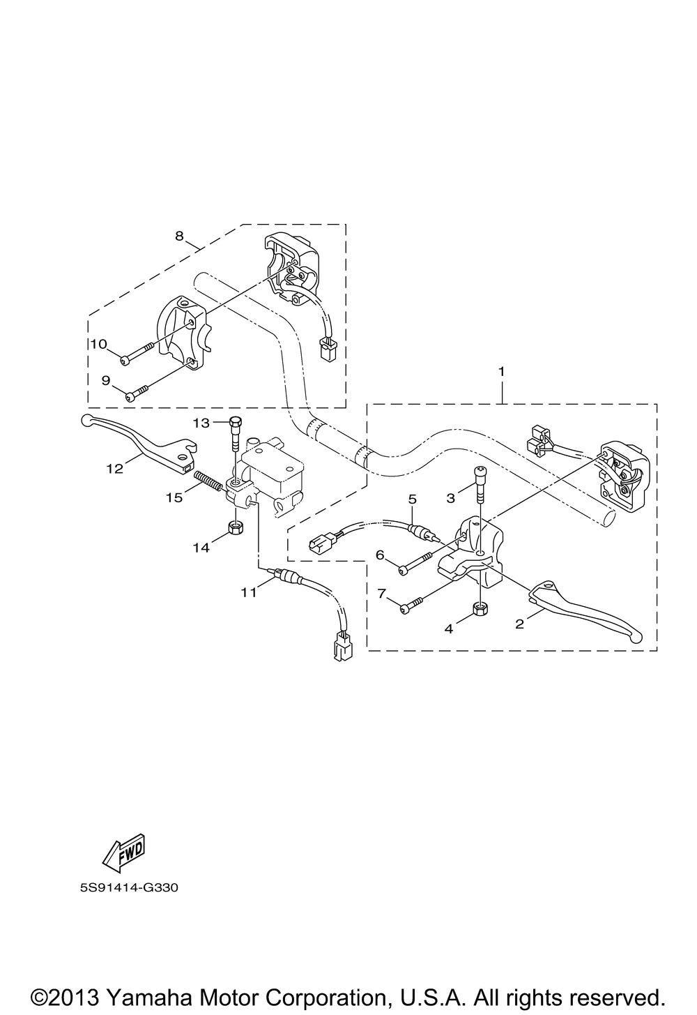 Handle switch lever