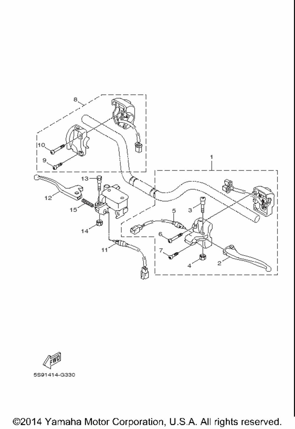 Handle switch lever