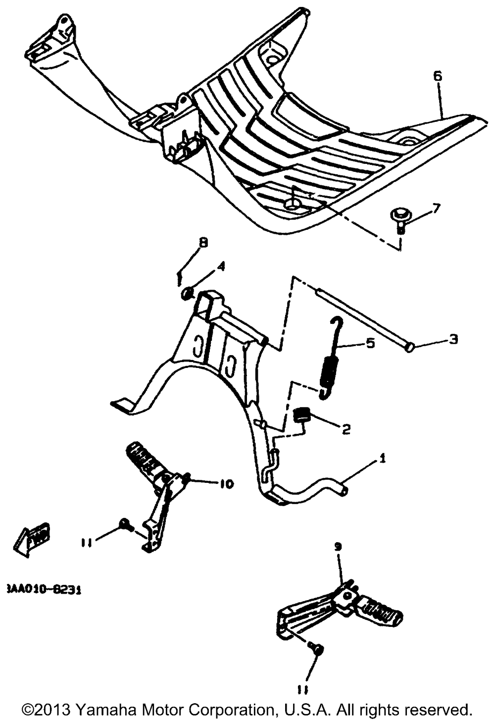 Stand footrest