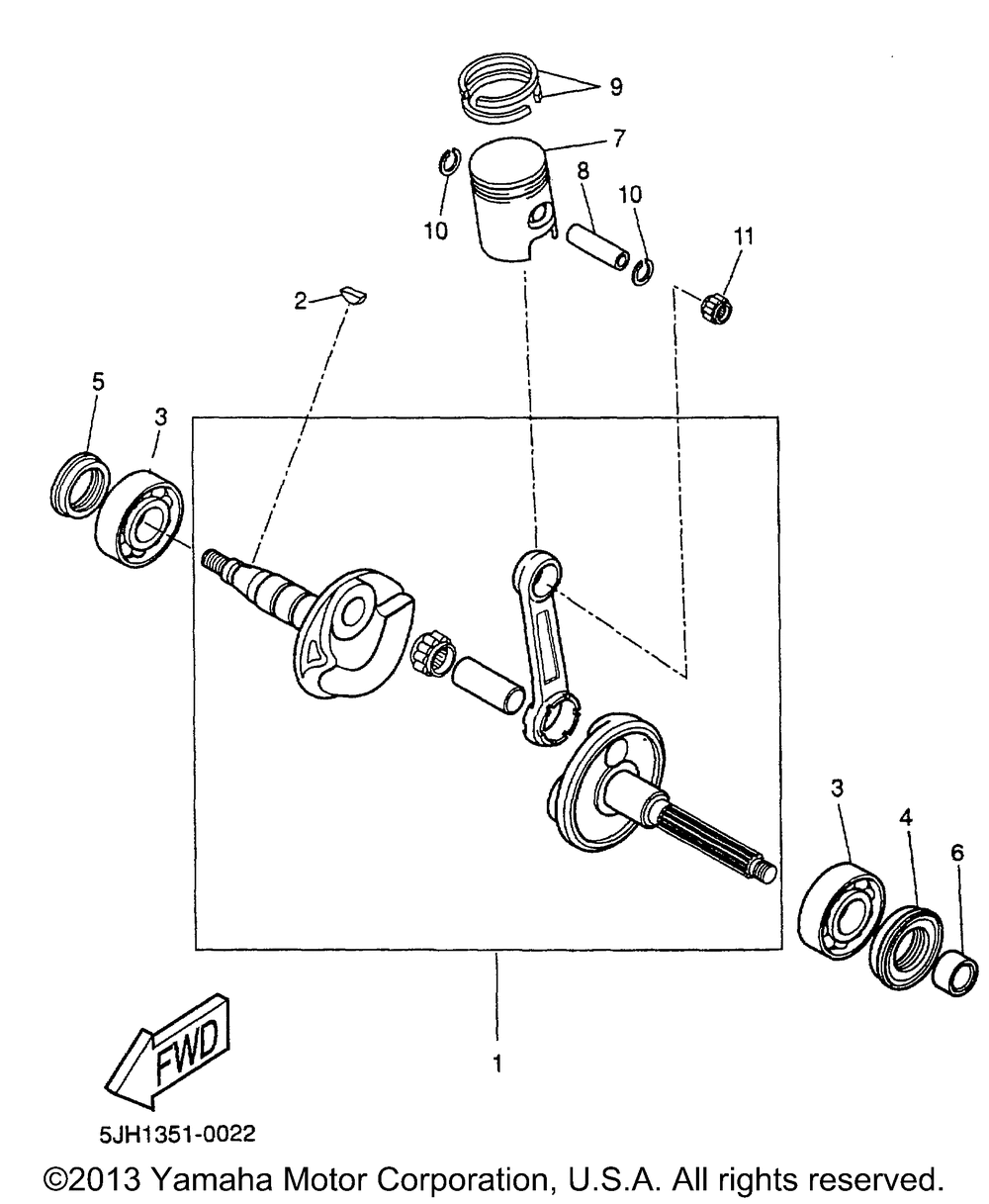 Crankshaft piston