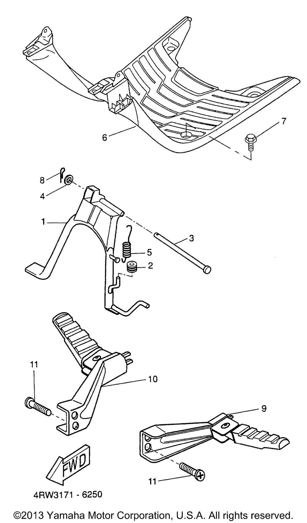 Stand footrest