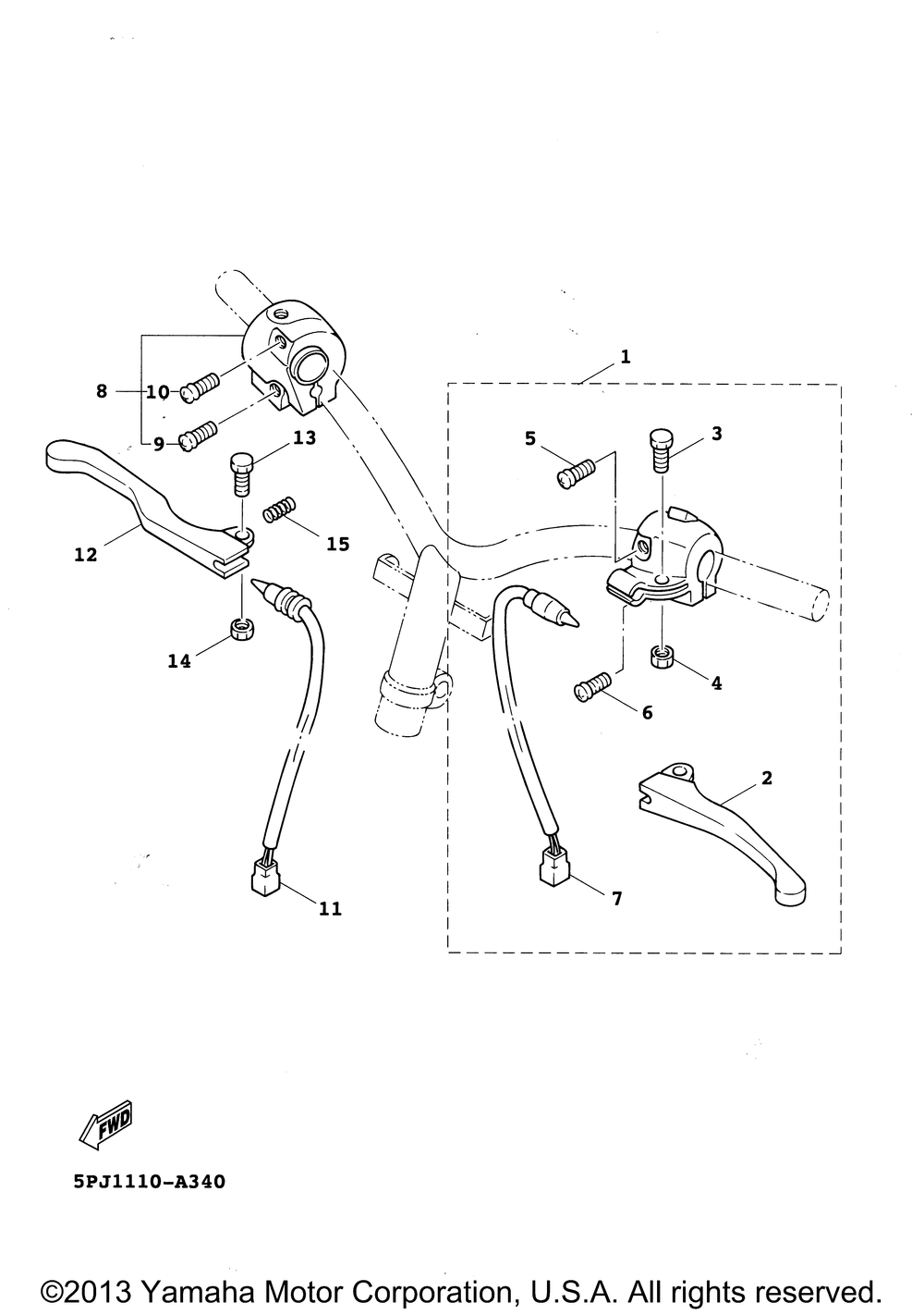 Handle switch lever