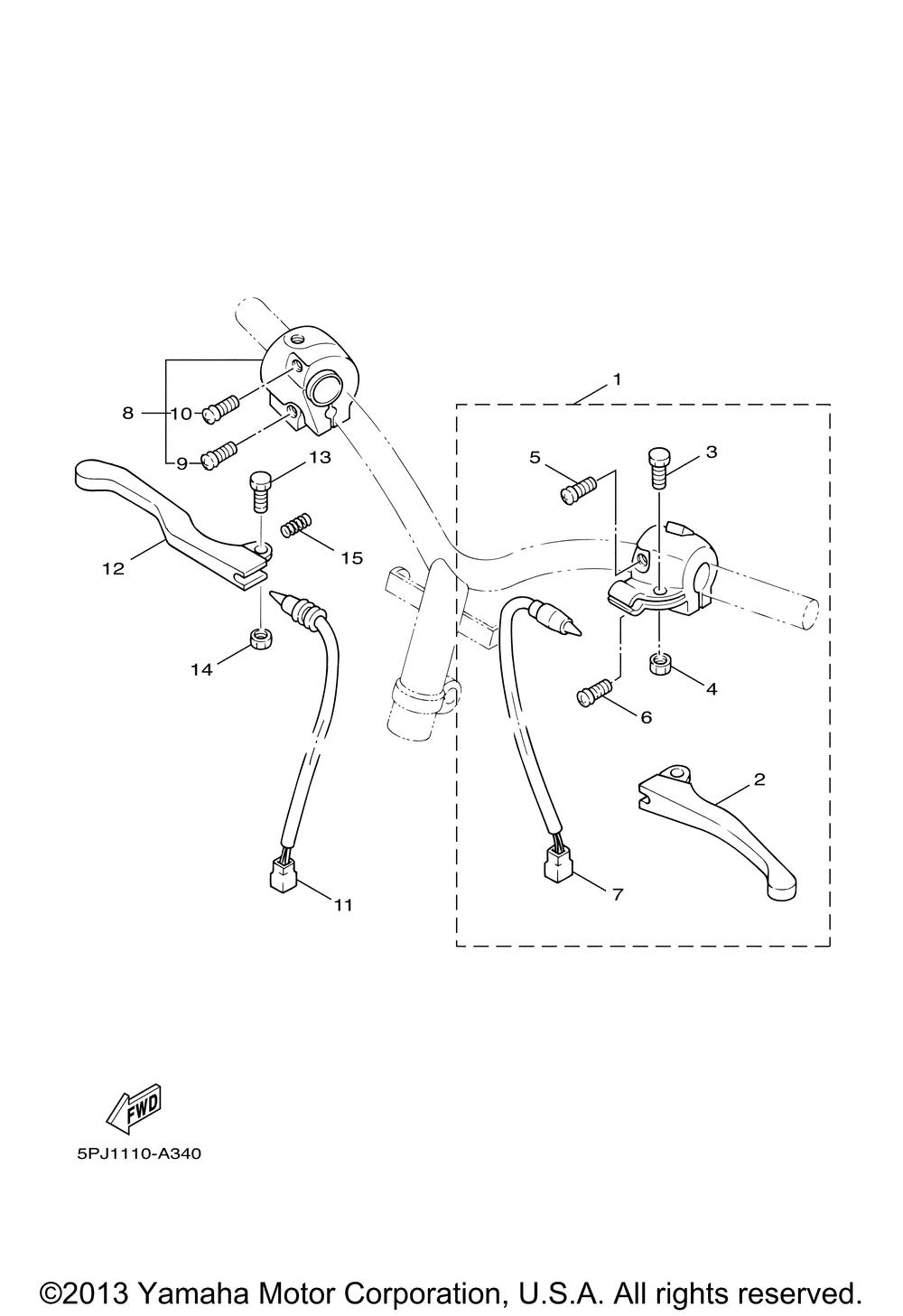 Handle switch lever