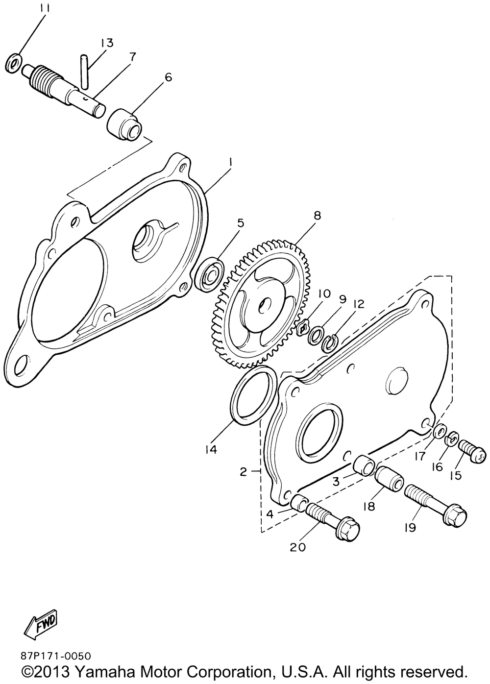 Pump drive gear