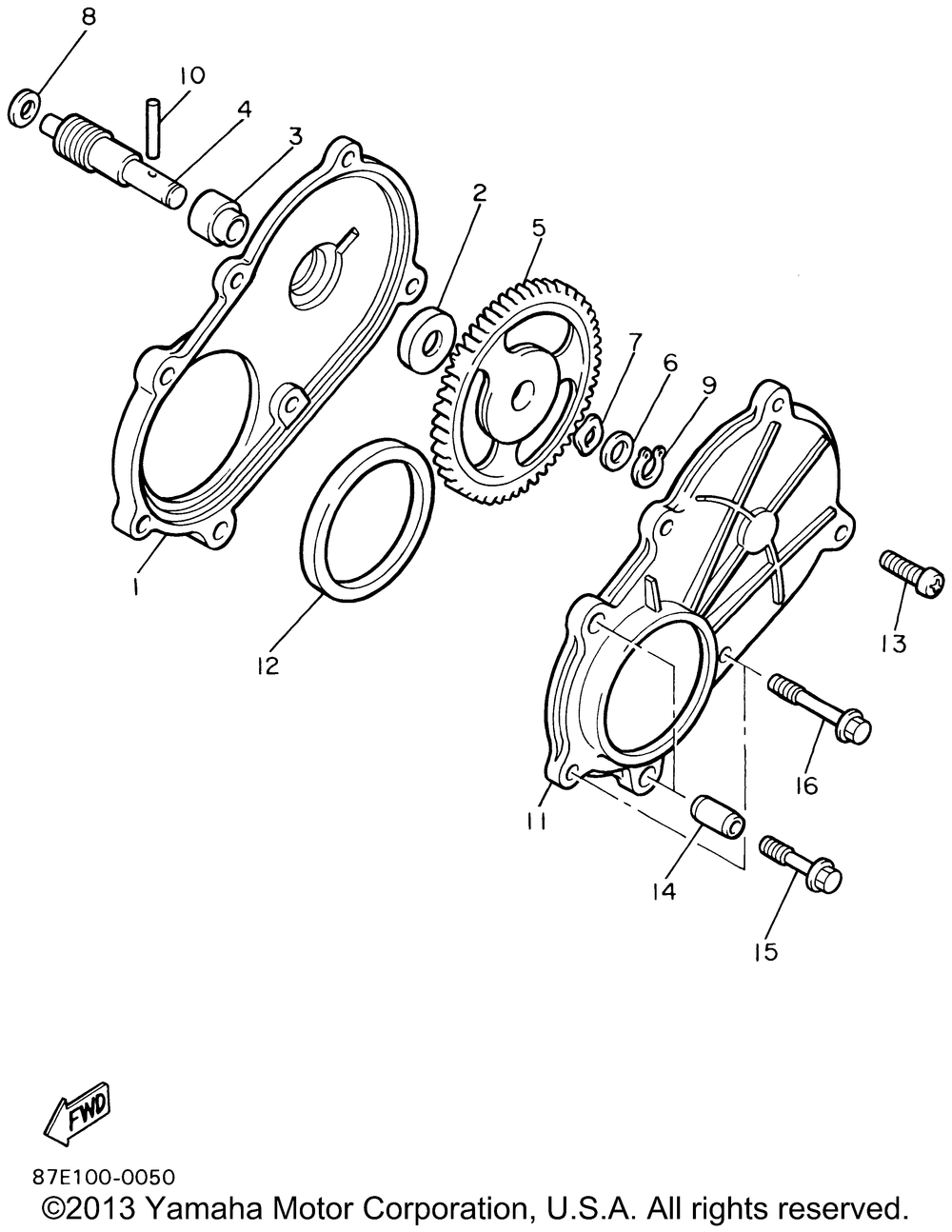 Pump drive gear