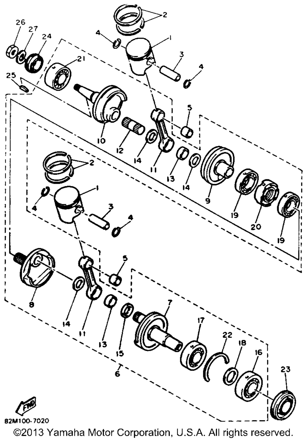 Crankshaft - piston