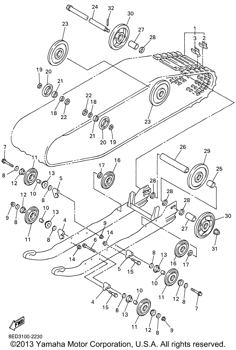 Track suspension 1