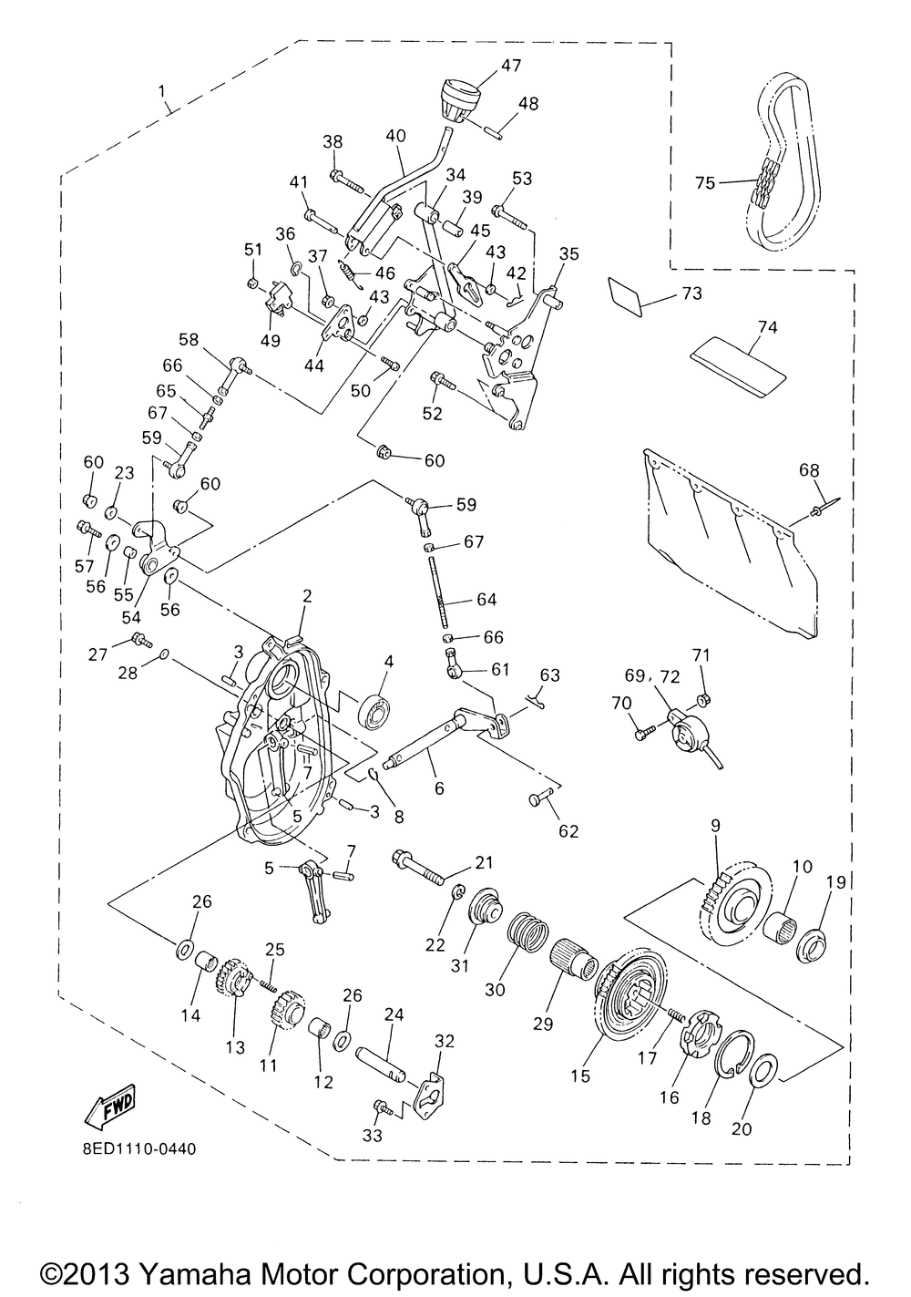 Alternate reverse gear kit