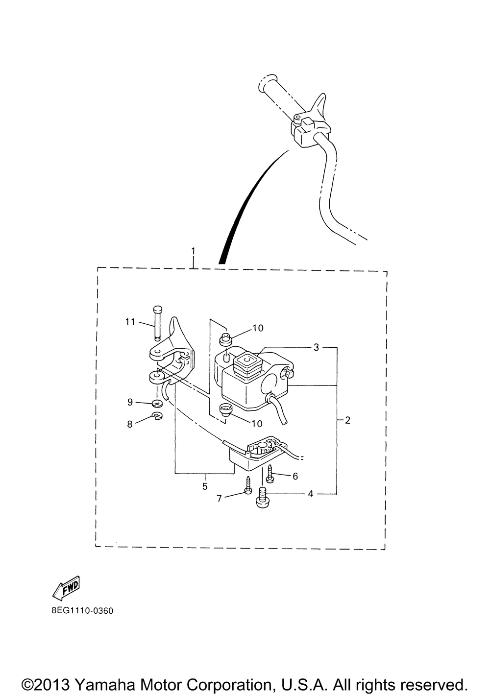 Handle switch - lever