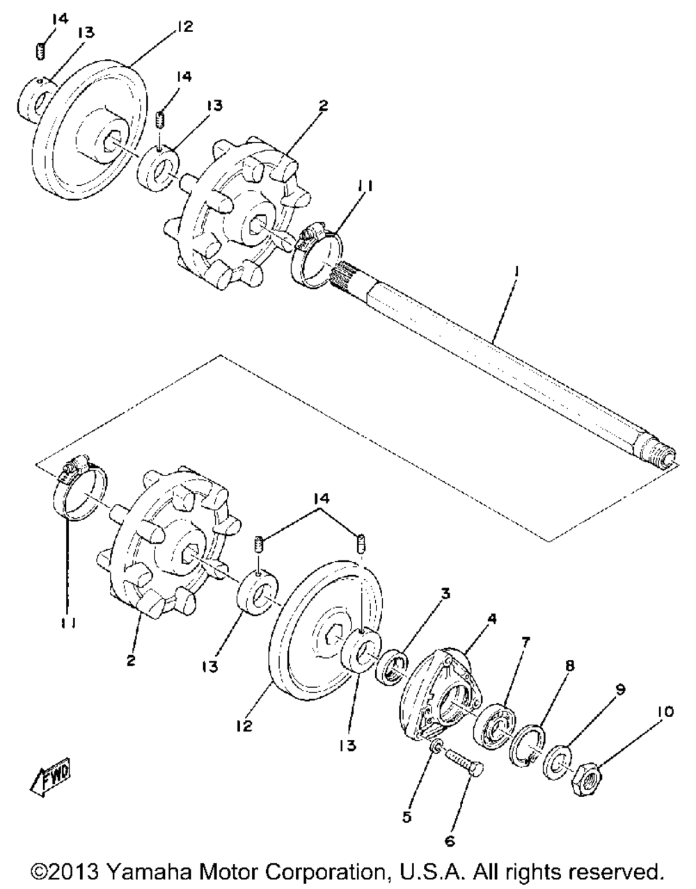 Front axle