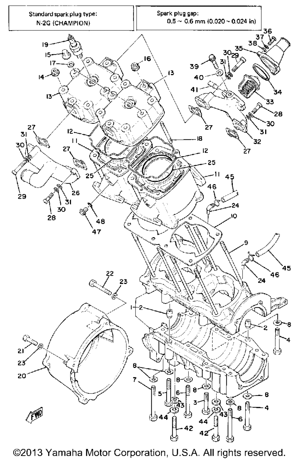 Crankcase-cylinder