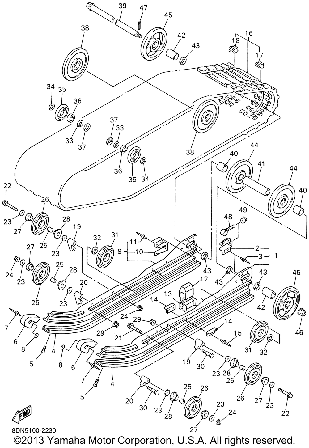 Track suspension 1