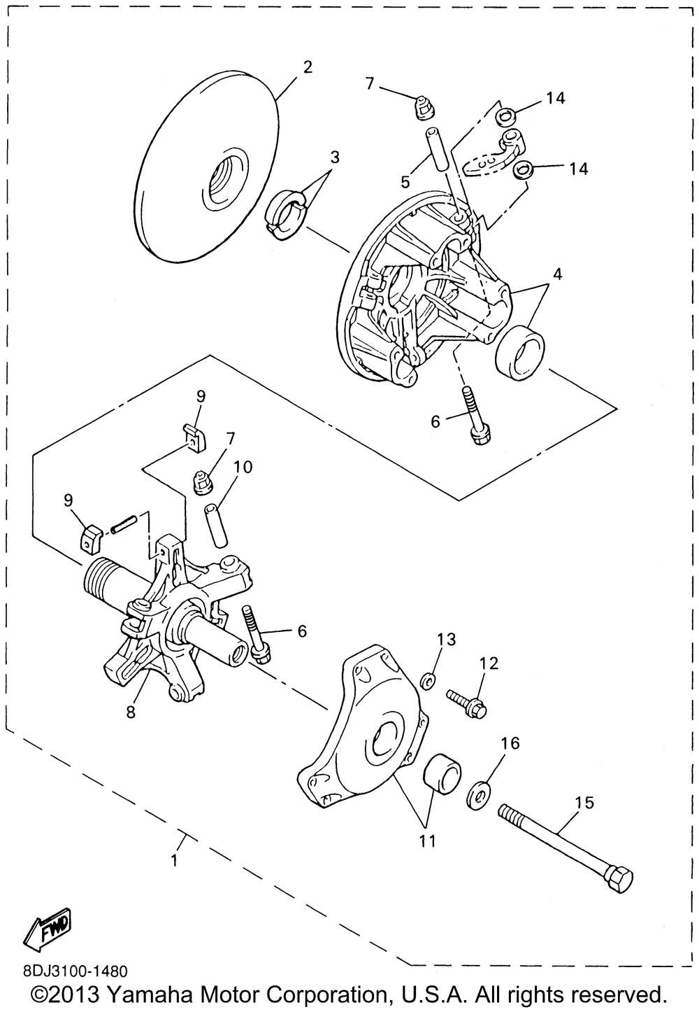 Alternate clutch repair kit