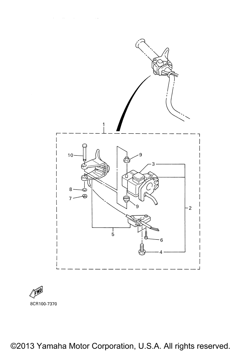 Handle switch - lever