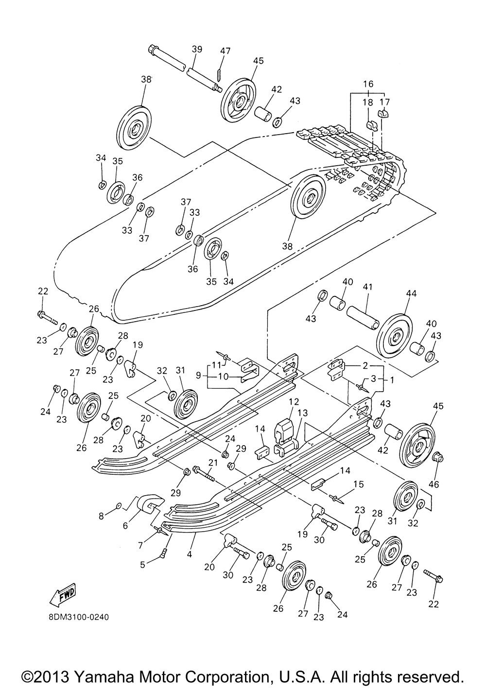 Track suspension 1