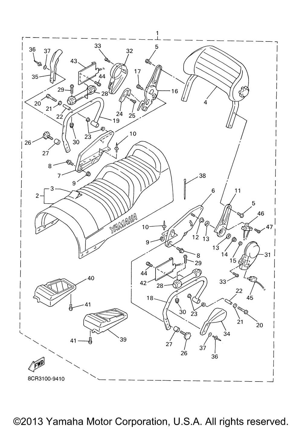 Alternate dx semi double seat