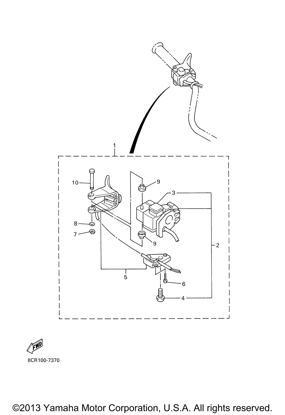 Handle switch lever