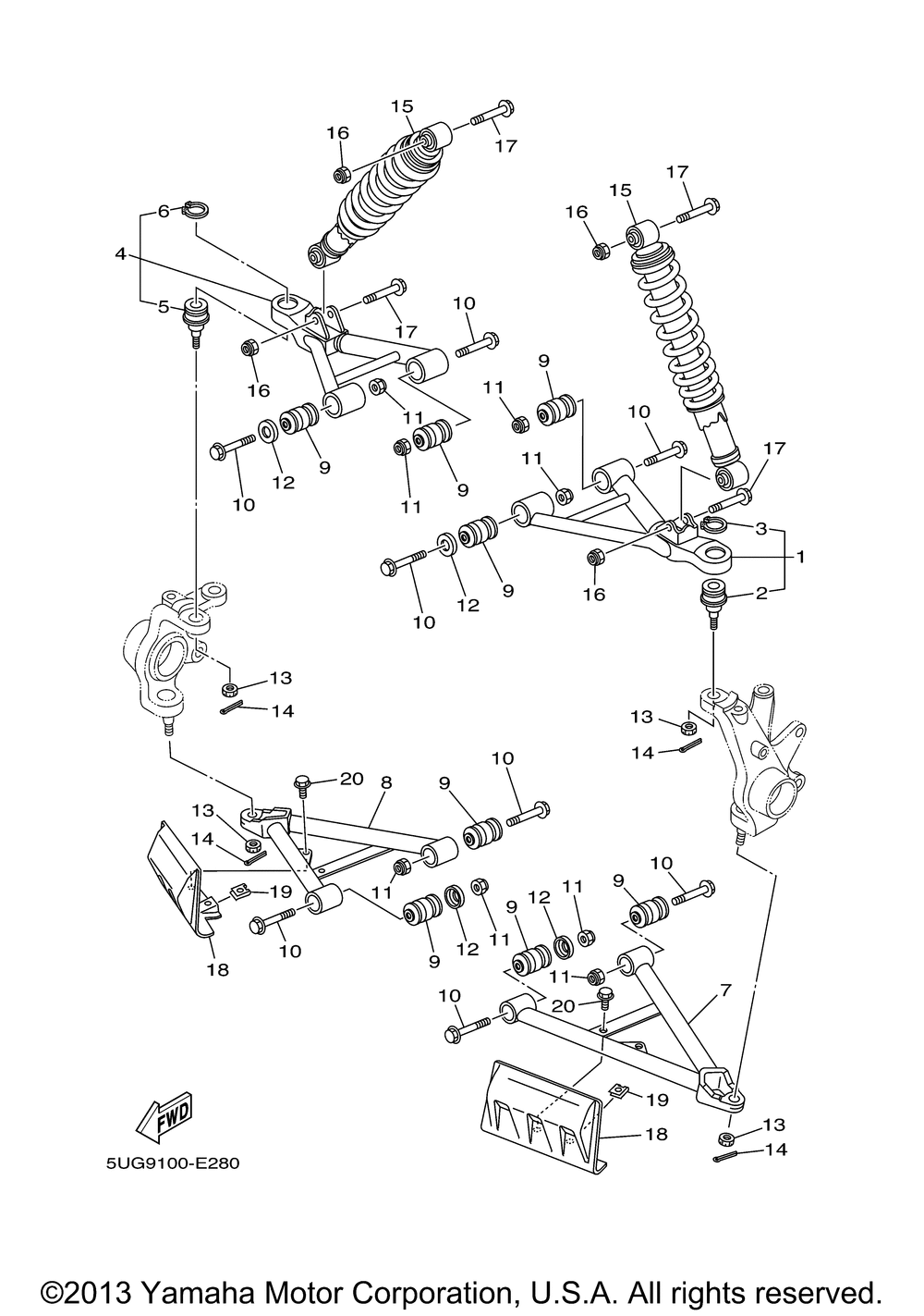 Front suspension wheel