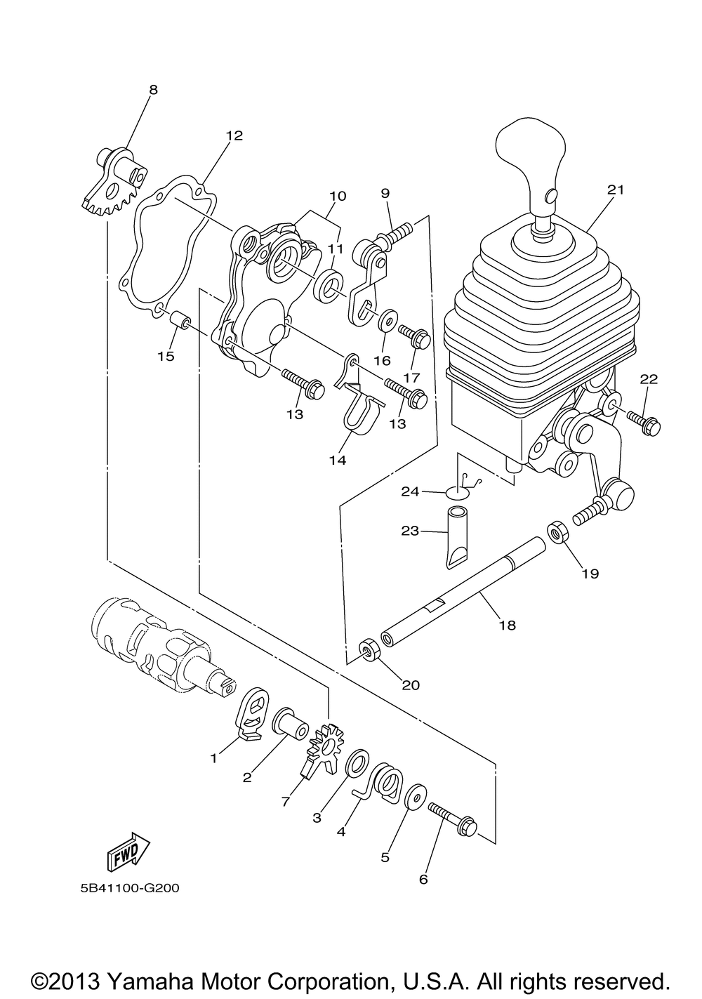 Shift shaft