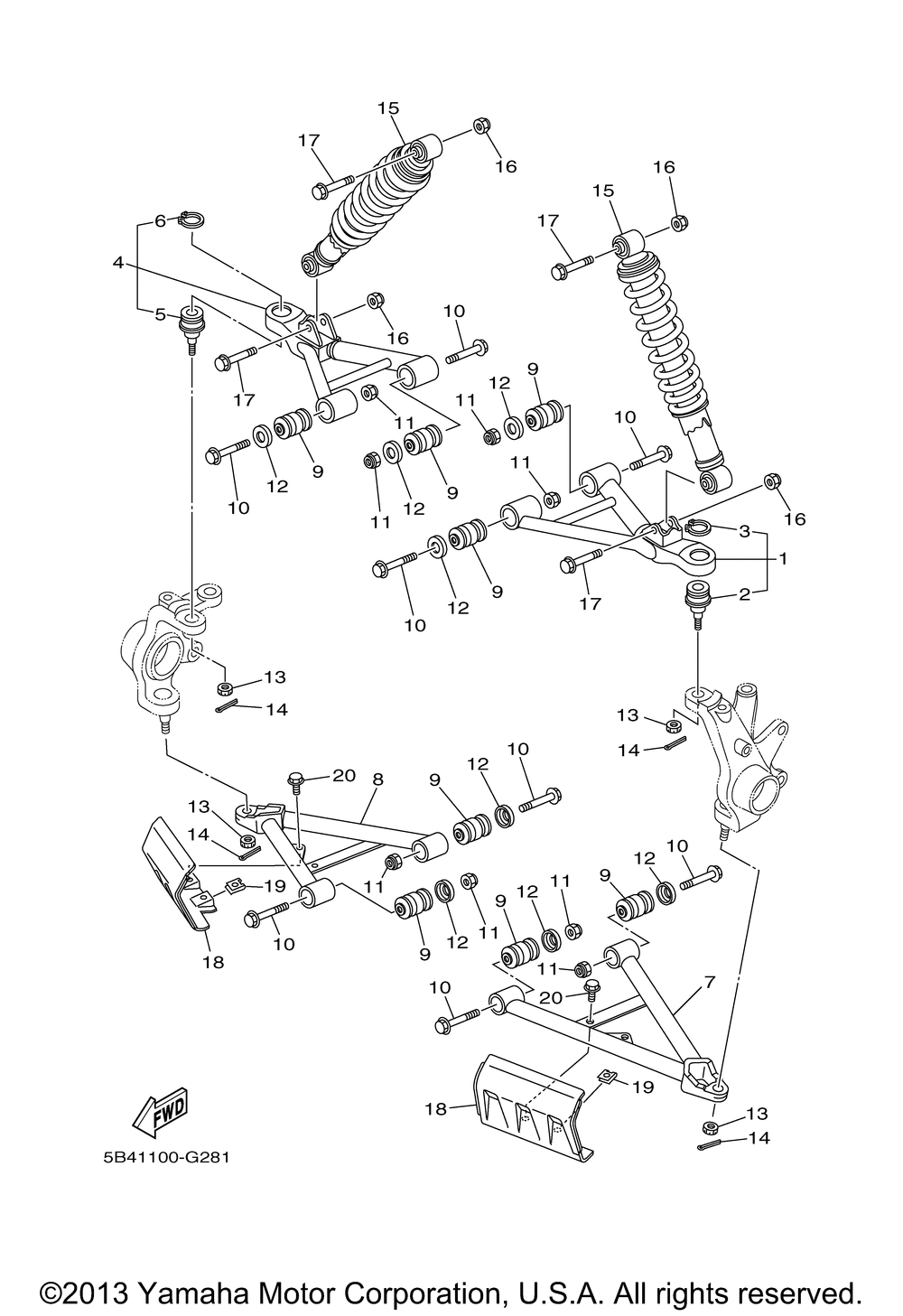 Front suspension wheel