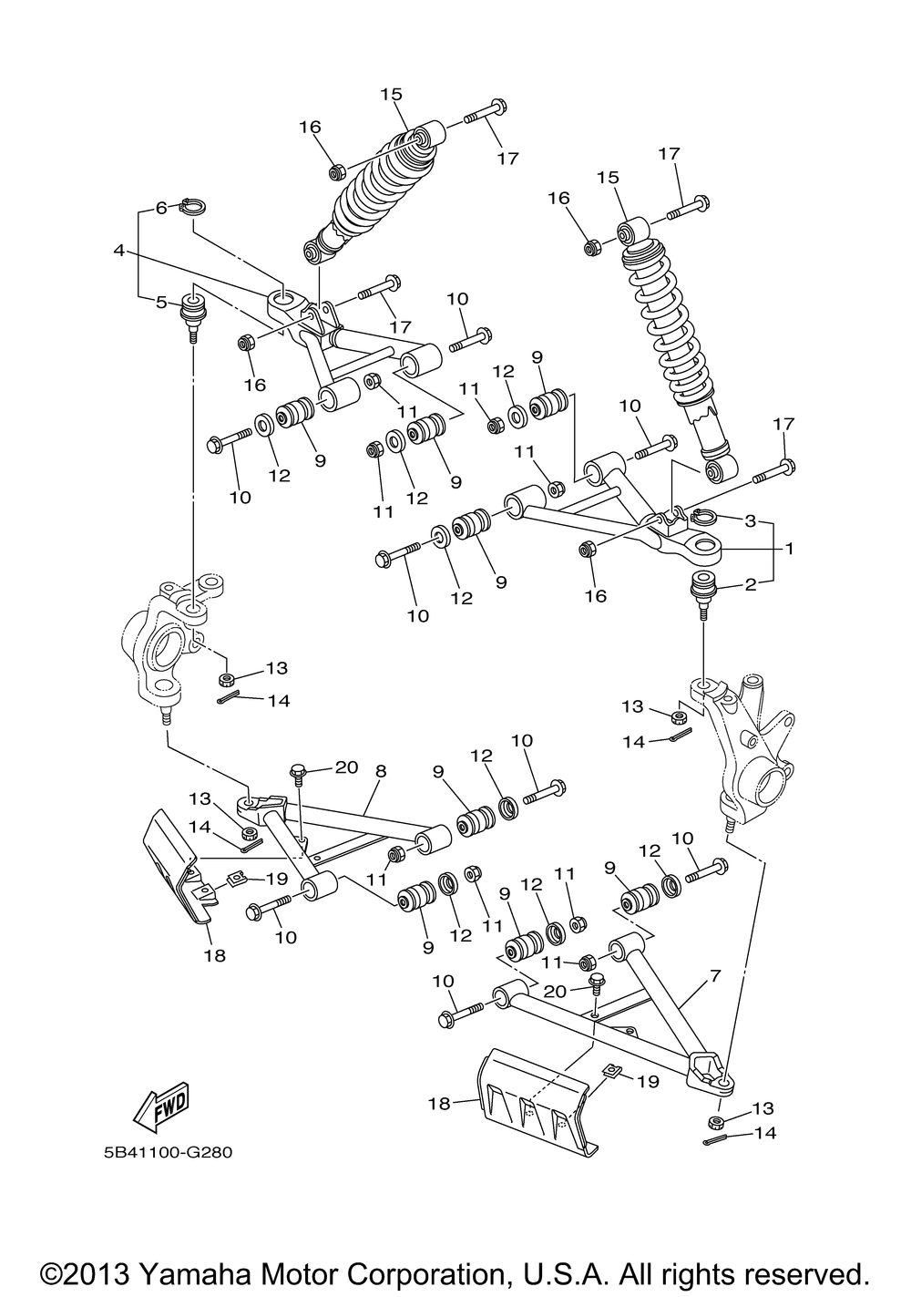 Front suspension wheel