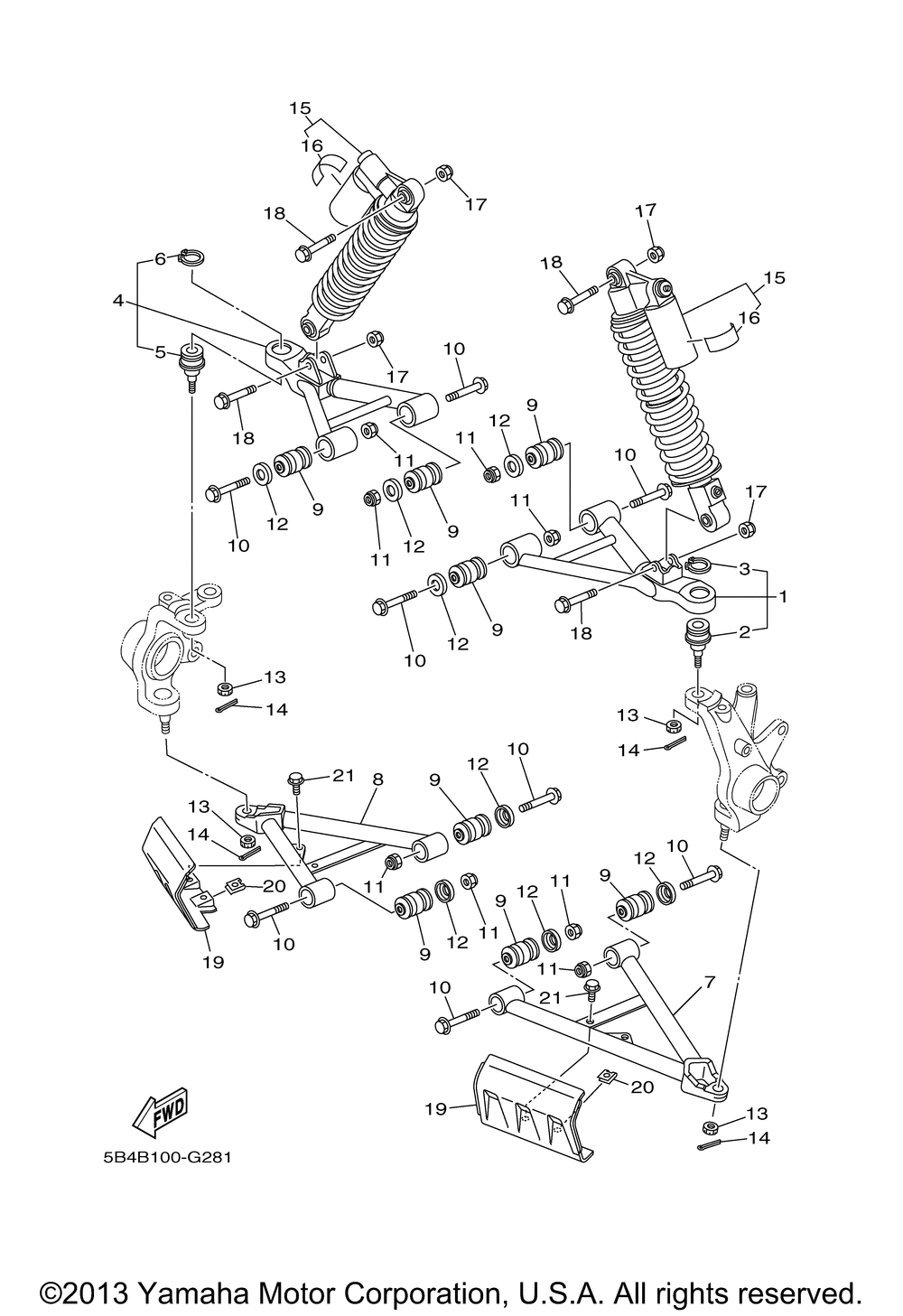 Front suspension wheel