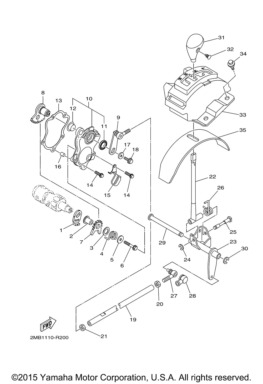 Shift shaft