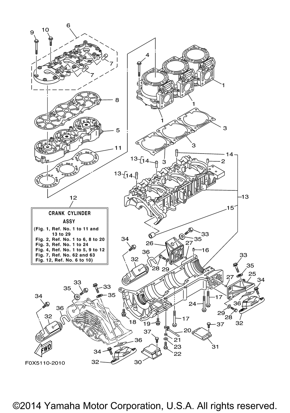 Cylinder crankcase 1