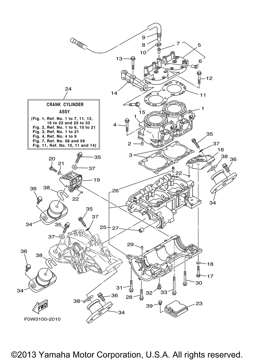 Cylinder crankcase 1