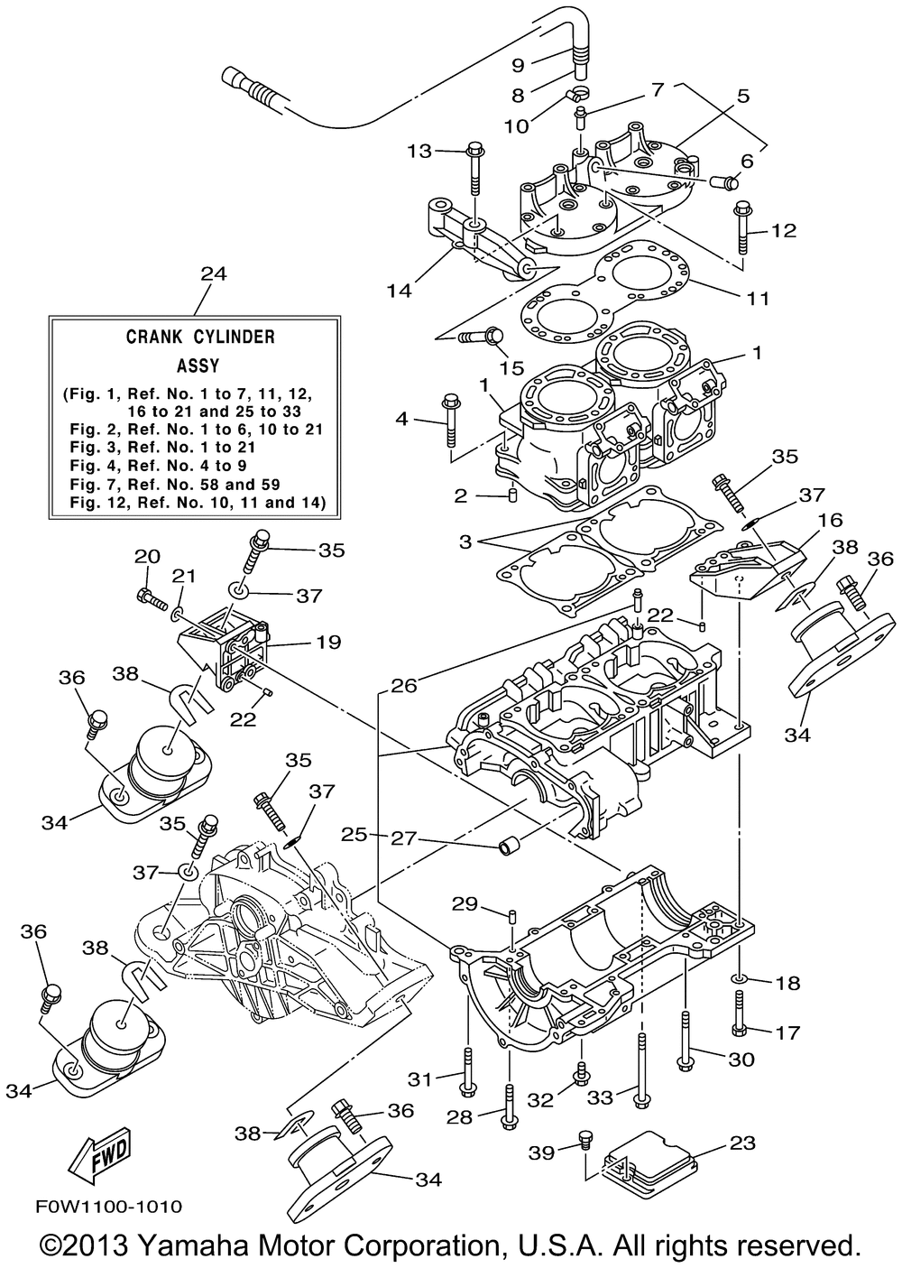 Cylinder crankcase 1