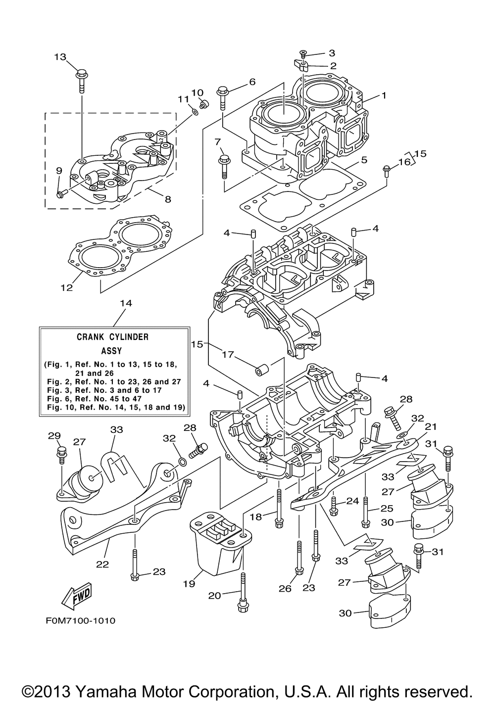 Cylinder crankcase