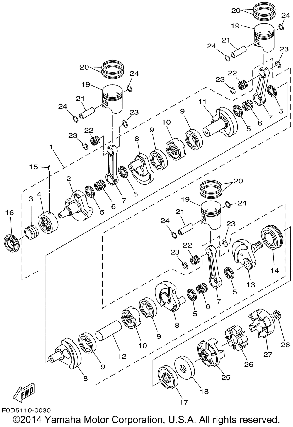 Crankshaft. piston