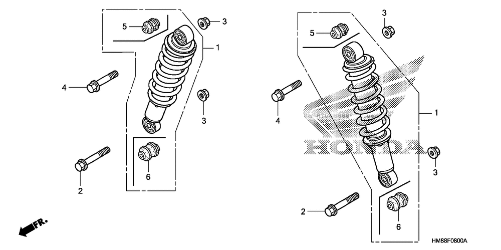 Front shock absorber