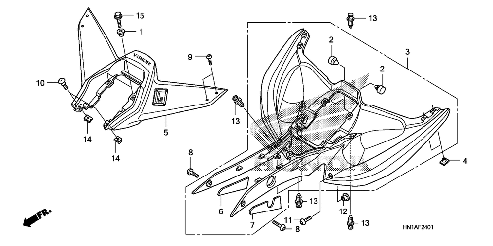 Rear fender (2)