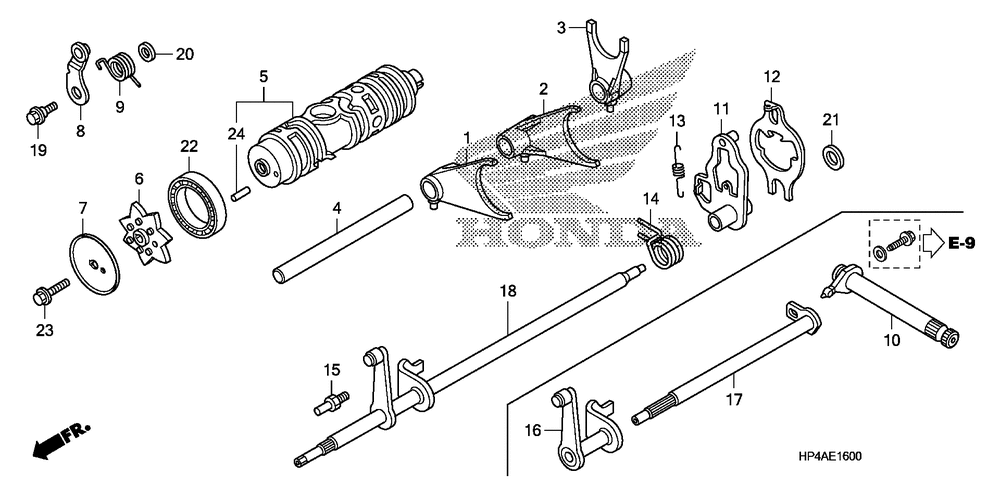 Gearshift fork