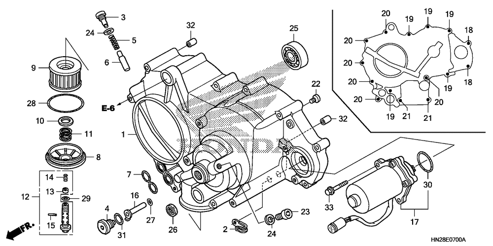 Front crankcase cover