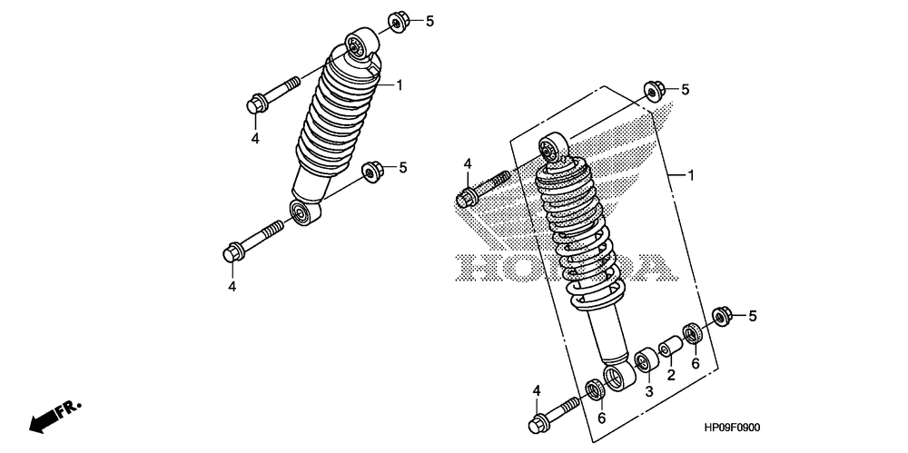 Front shock absorber