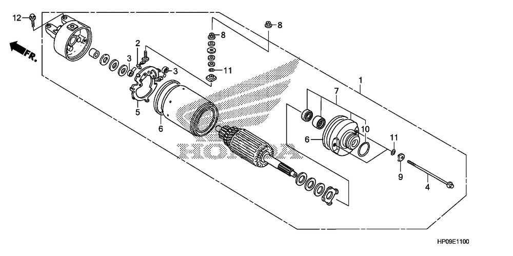 Starting motor