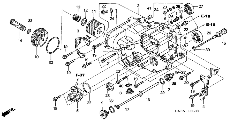 Front crankcase cover