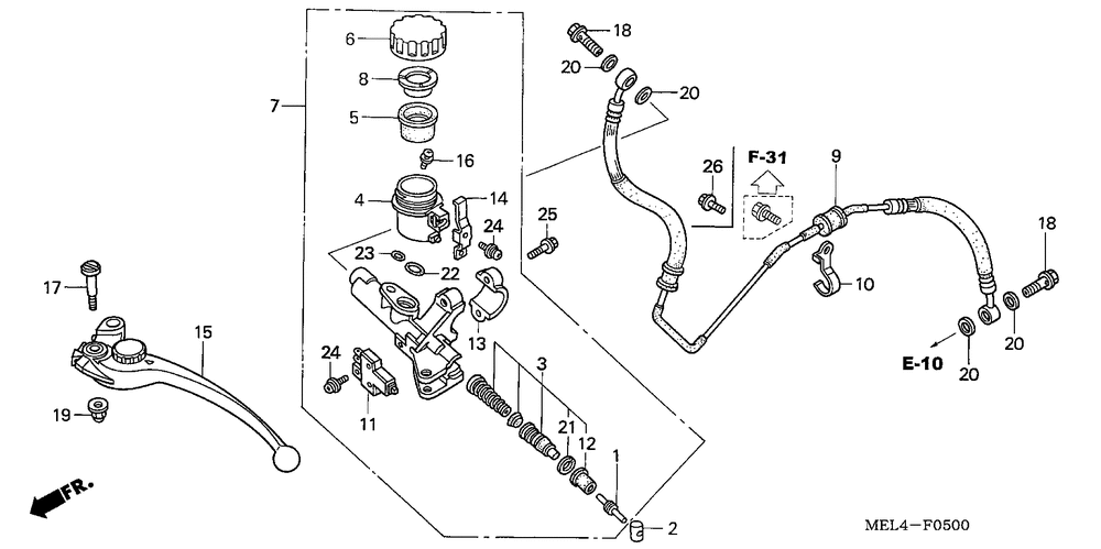 Clutch master cylinder